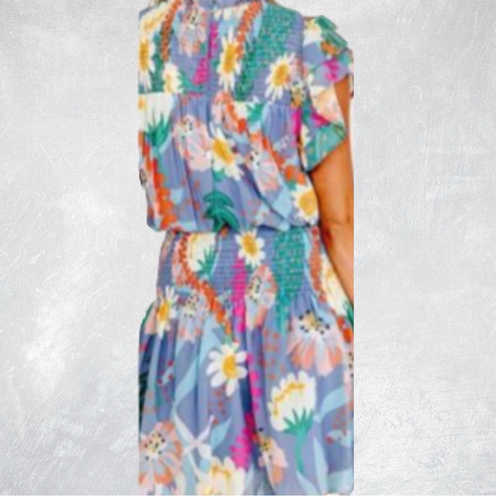 Entro Ruffle Dress Size Small - Picture 2 of 3